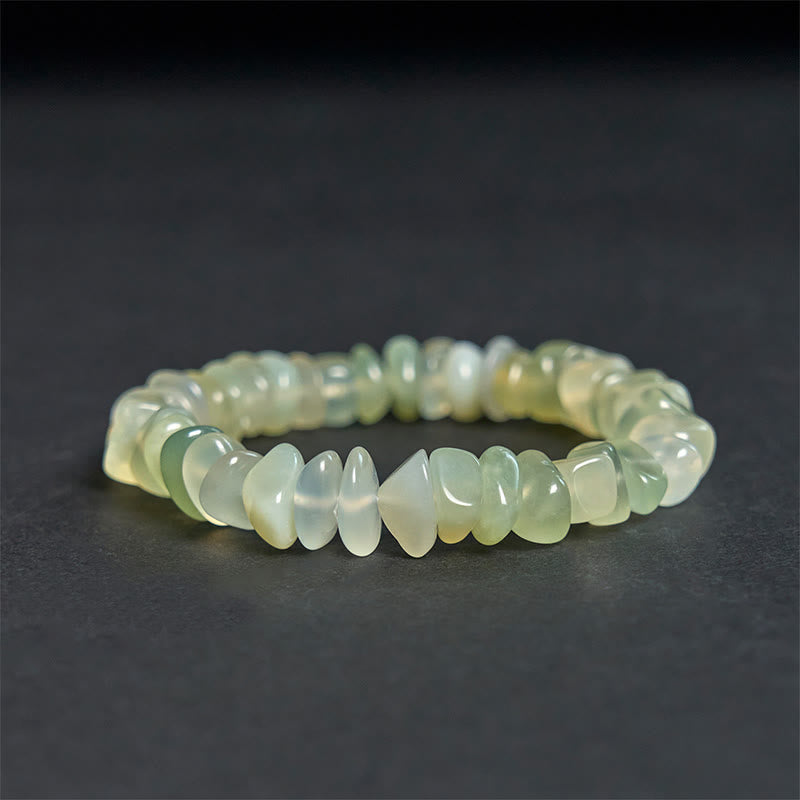 Buddha Stones Armband met onregelmatige blokken van natuurlijke peridot - image 5