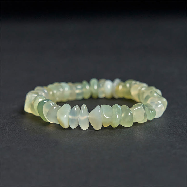 Buddha Stones Armband met onregelmatige blokken van natuurlijke peridot - image 5