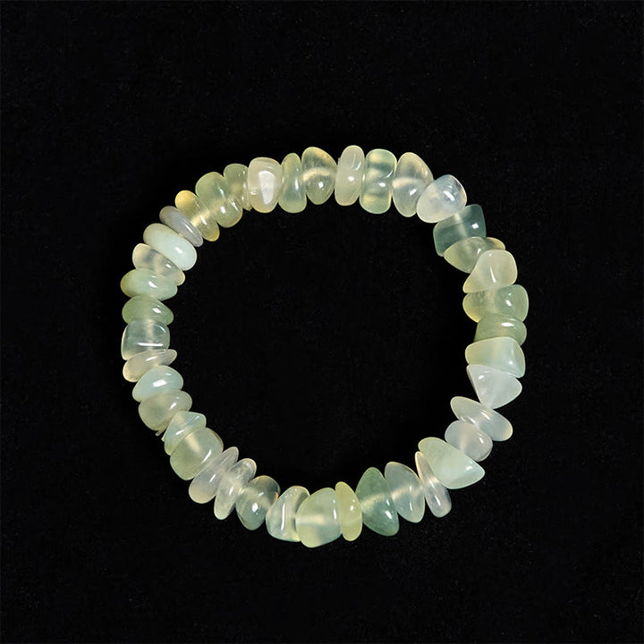 Buddha Stones Armband met onregelmatige blokken van natuurlijke peridot - image 2
