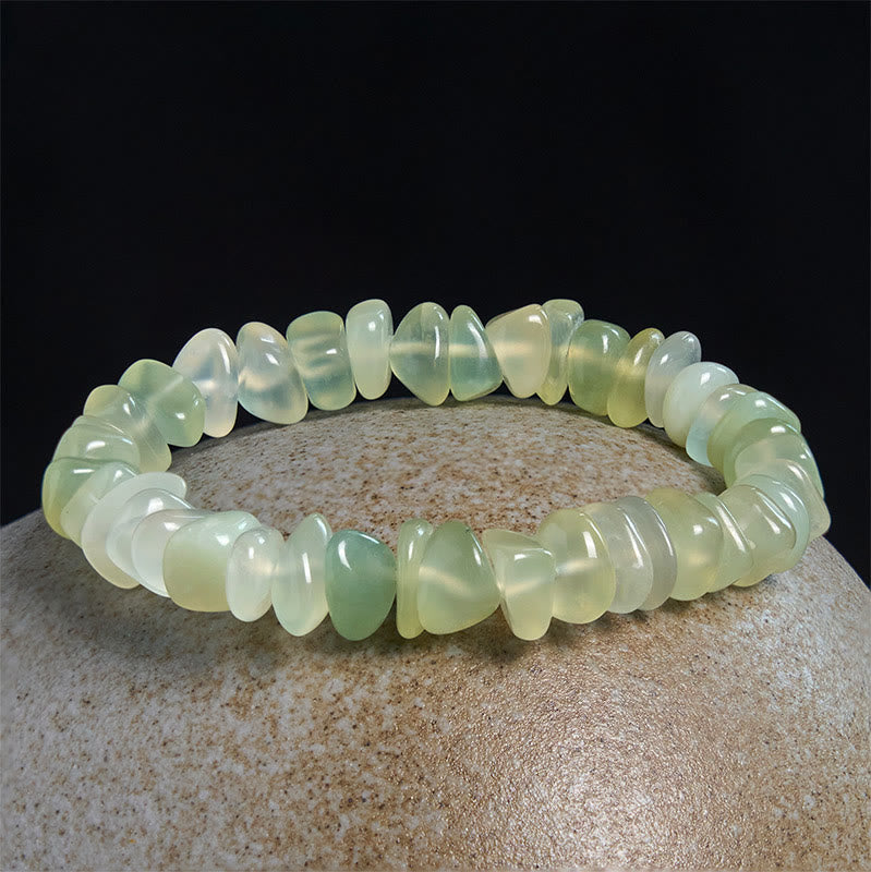 Buddha Stones Armband met onregelmatige blokken van natuurlijke peridot - image 1
