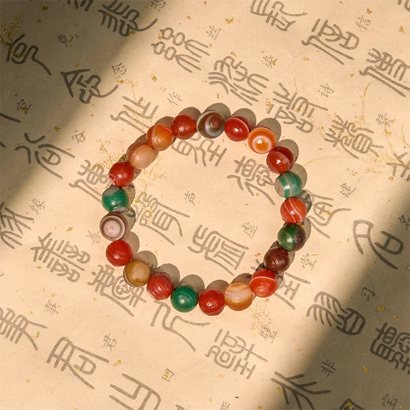 Buddha Stones Armband van natuurlijke Alashan-agaat voor zelfvertrouwen - image 3