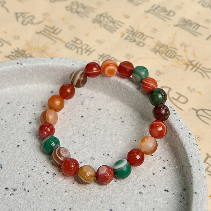 Buddha Stones Armband van natuurlijke Alashan-agaat voor zelfvertrouwen - image 6