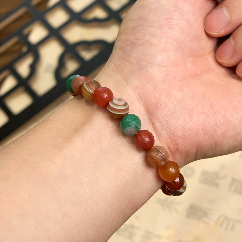 Buddha Stones Armband van natuurlijke Alashan-agaat voor zelfvertrouwen - image 5