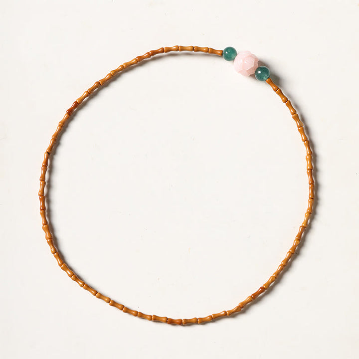 Buddha Stones Ultrafijne olijfpit lotus binnenste kracht dubbele cirkel Armband - image 9