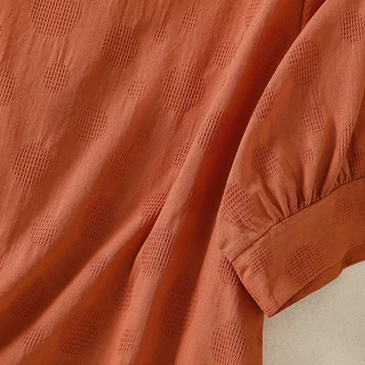 Buddha Stones 2-delige effen damesblouse met Korte mouw, harembroek en meditatiekleding set - image 22