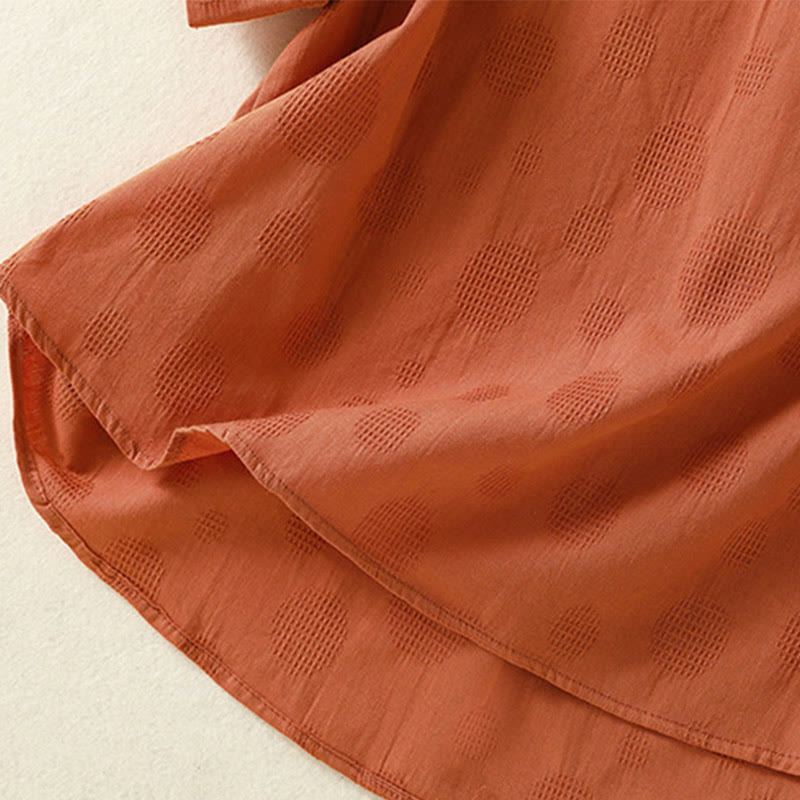 Buddha Stones 2-delige effen damesblouse met Korte mouw, harembroek en meditatiekleding set - image 21