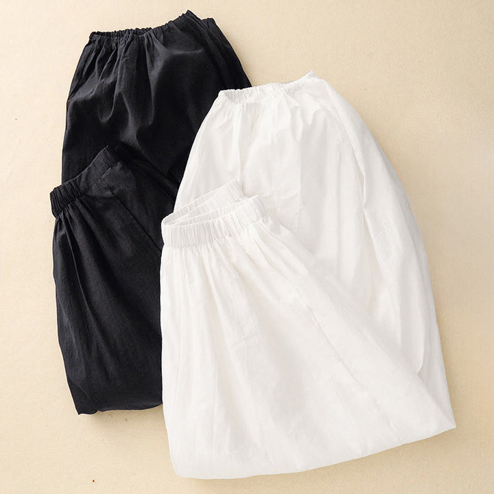Buddha Stones Casual, eenvoudige damesharembroek met Zakken - image 12