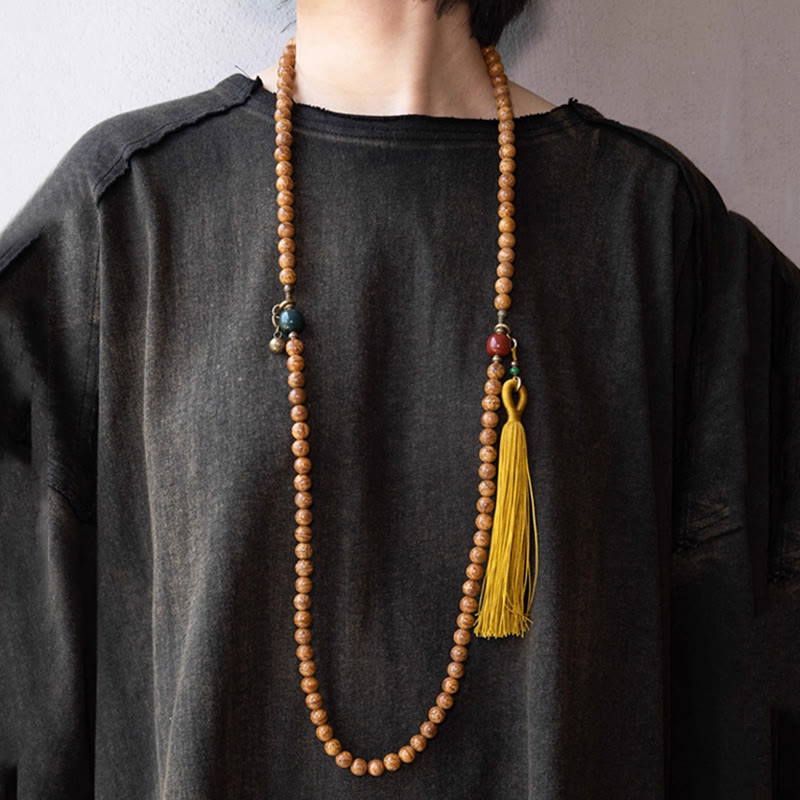 Buddha Stones 108 Mala kralen Bodhizaad Wijsheid Vrede Kwastje Armband - image 4