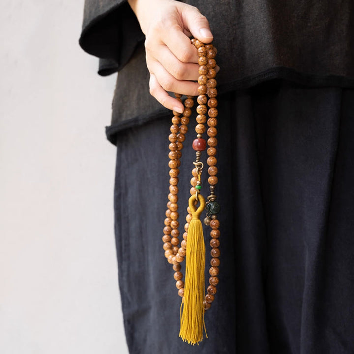 Buddha Stones 108 Mala kralen Bodhizaad Wijsheid Vrede Kwastje Armband - image 3
