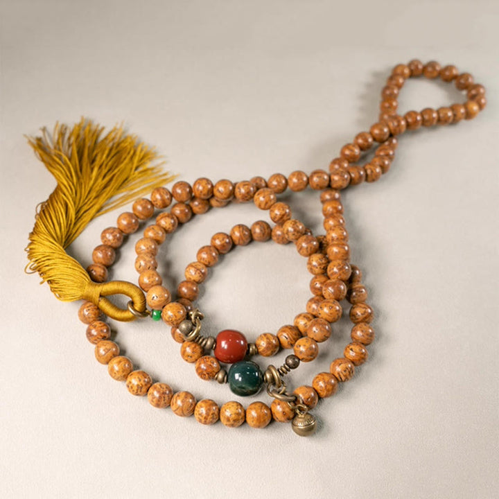 Buddha Stones 108 Mala kralen Bodhizaad Wijsheid Vrede Kwastje Armband - image 6