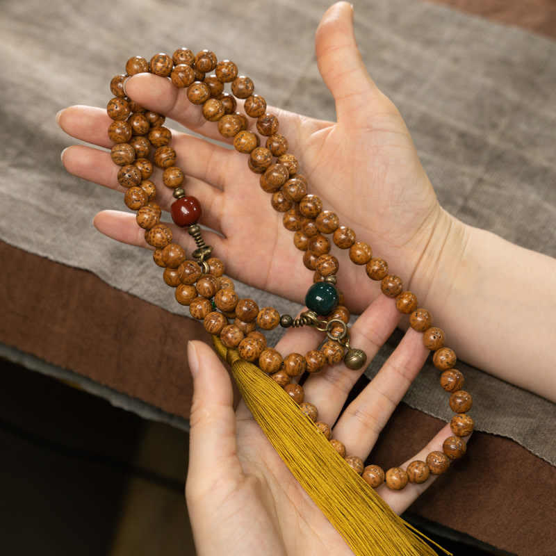 Buddha Stones 108 Mala kralen Bodhizaad Wijsheid Vrede Kwastje Armband - image 2