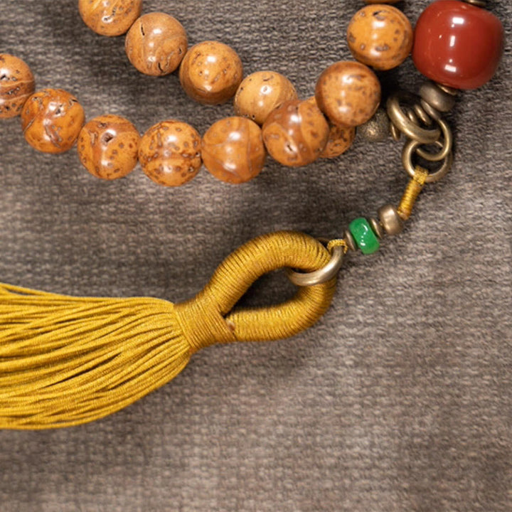 Buddha Stones 108 Mala kralen Bodhizaad Wijsheid Vrede Kwastje Armband - image 8