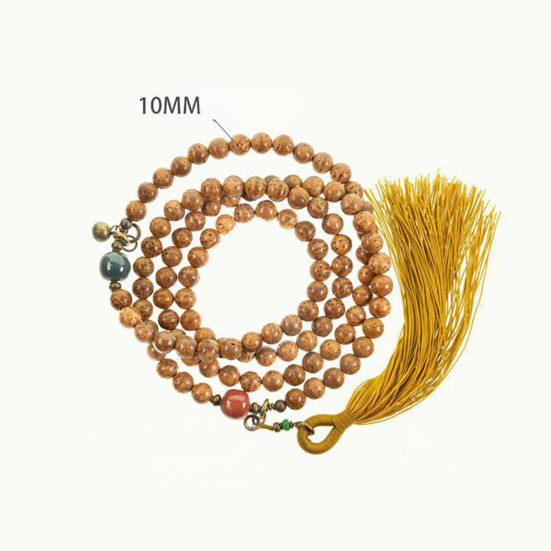 Buddha Stones 108 Mala kralen Bodhizaad Wijsheid Vrede Kwastje Armband - image 10