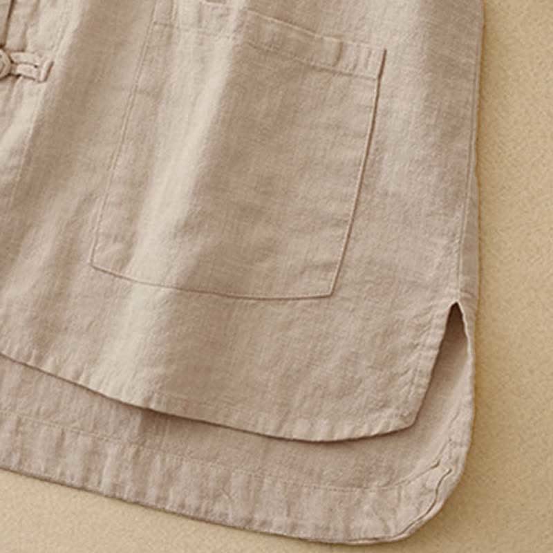 Buddha Stones Literaire artistieke Chinese knoopsluiting casual kleding - image 5