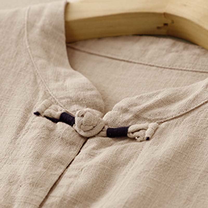 Buddha Stones Literaire artistieke Chinese knoopsluiting casual kleding - image 4