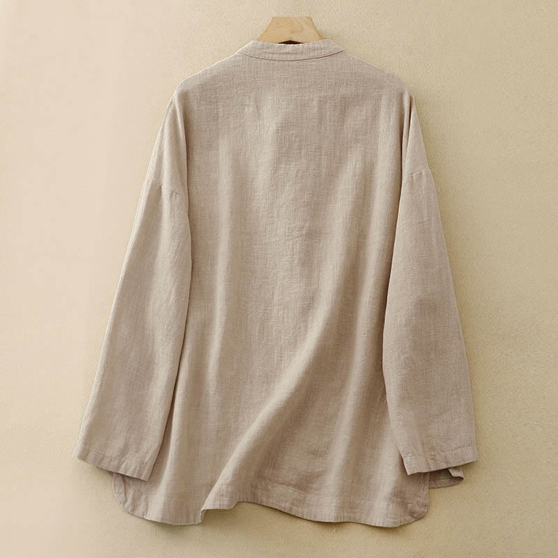 Buddha Stones Literaire artistieke Chinese knoopsluiting casual kleding - image 1