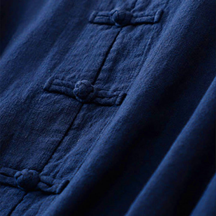 Buddha Stones Literaire artistieke Chinese knoopsluiting casual kleding - image 11