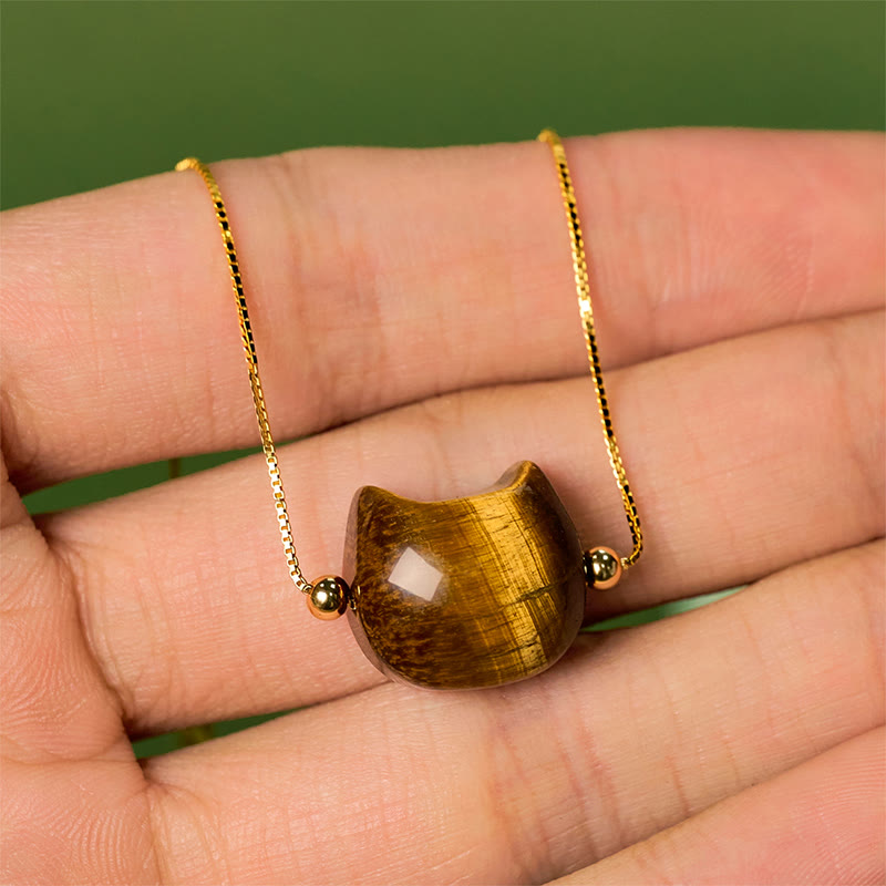 Buddha Stones 925 Sterling Zilveren Kat Tijgeroog Armband - image 4