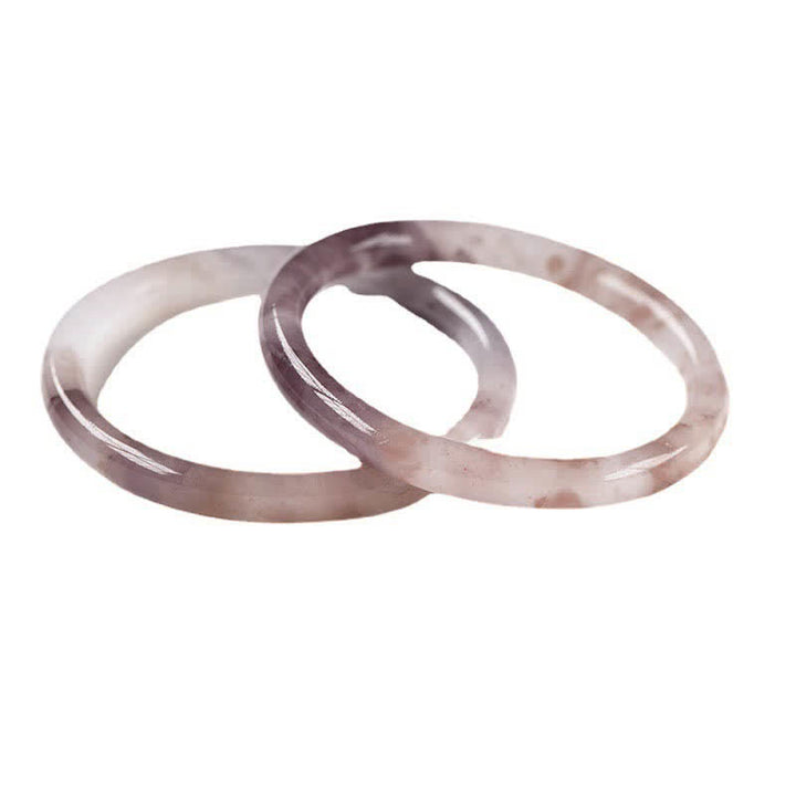 Buddha Stones Paarse gouden zijden jade rijkdom Bangle-armband - image 6