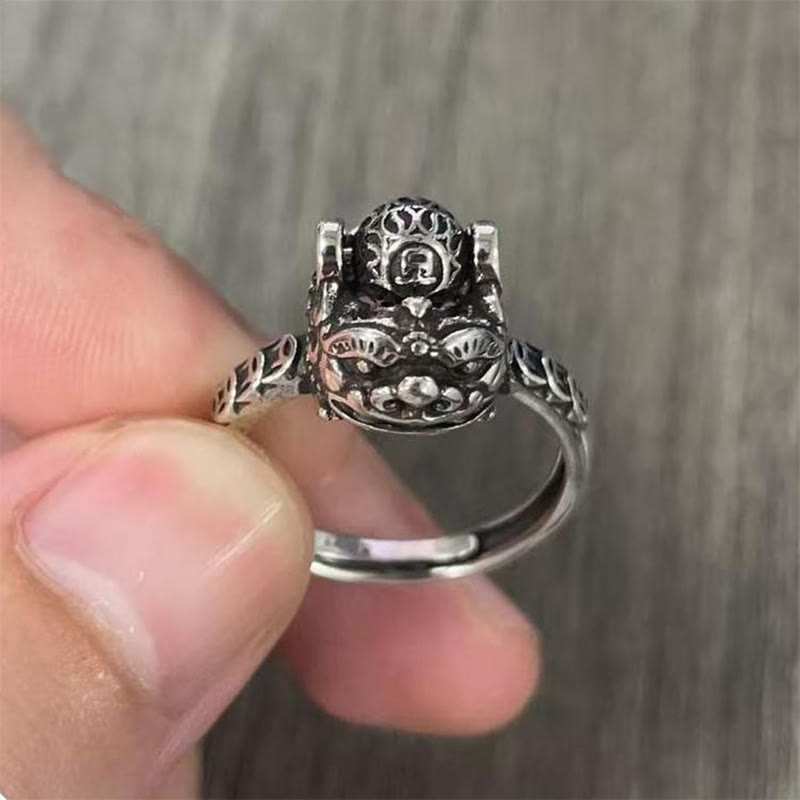 Buddha Stones Lucky Feng Shui PiXiu koperen munt draaibare Ring - image 4