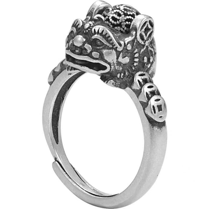 Buddha Stones Lucky Feng Shui PiXiu koperen munt draaibare Ring - image 6