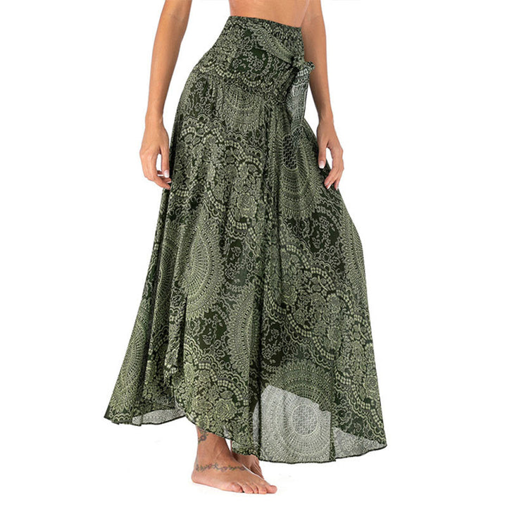 Buddha Stones Twee stijlvolle boho-jurken met kompasroos- en bloemenprint - image 1