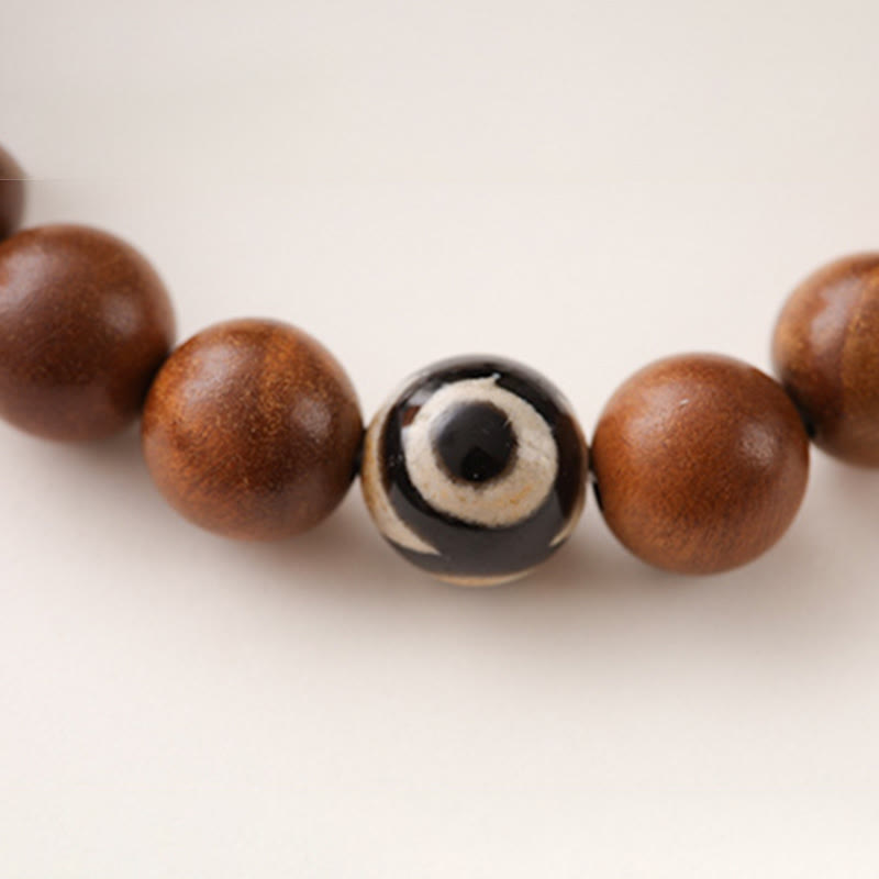 Buddha Stones Blikseminslag Houten Rode Fantoom Yin Yang Armband - image 13