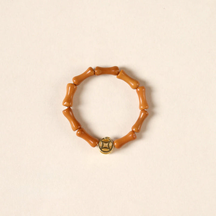 Buddha Stones Olijfpitkraal Koperen Munt Binnenste Ring - Koperen munt - 6mm - image 2