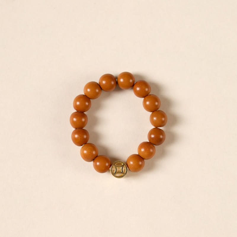 Buddha Stones Olijfpitkraal Koperen Munt Binnenste Ring - Koperen munt - 4 mm - image 1