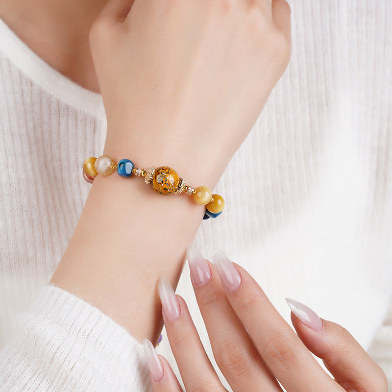 Buddha Stones Handgeweven Tibetaanse Armband met diverse kristallen - image 4
