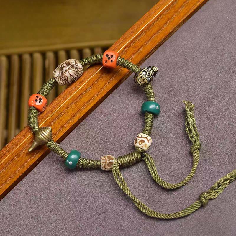 Buddha Stones Handgemaakte Armband met Tibetaanse drakenmotief - image 1