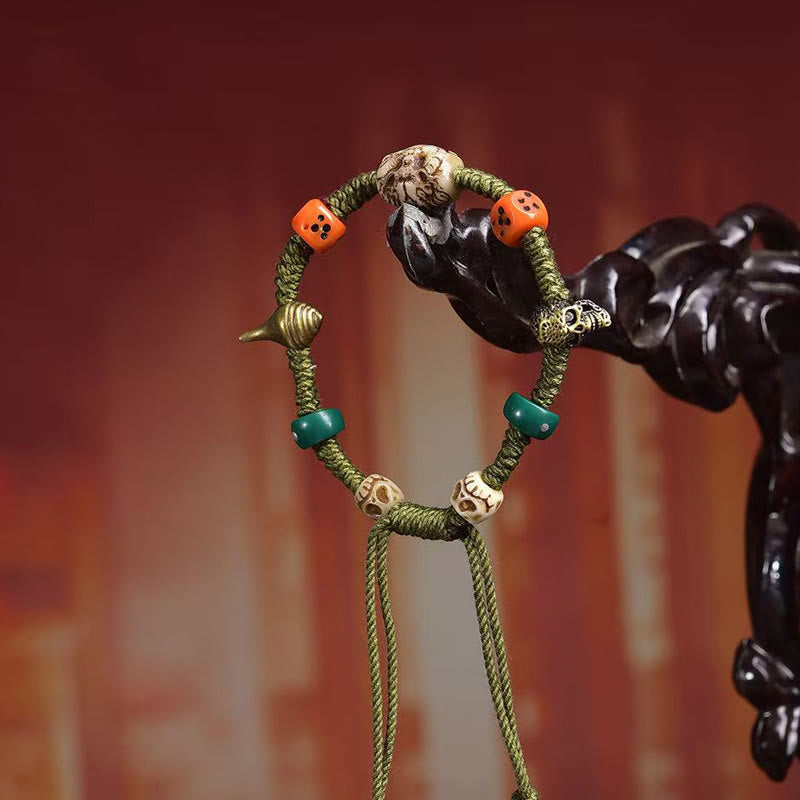 Buddha Stones Handgemaakte Armband met Tibetaanse drakenmotief - image 2