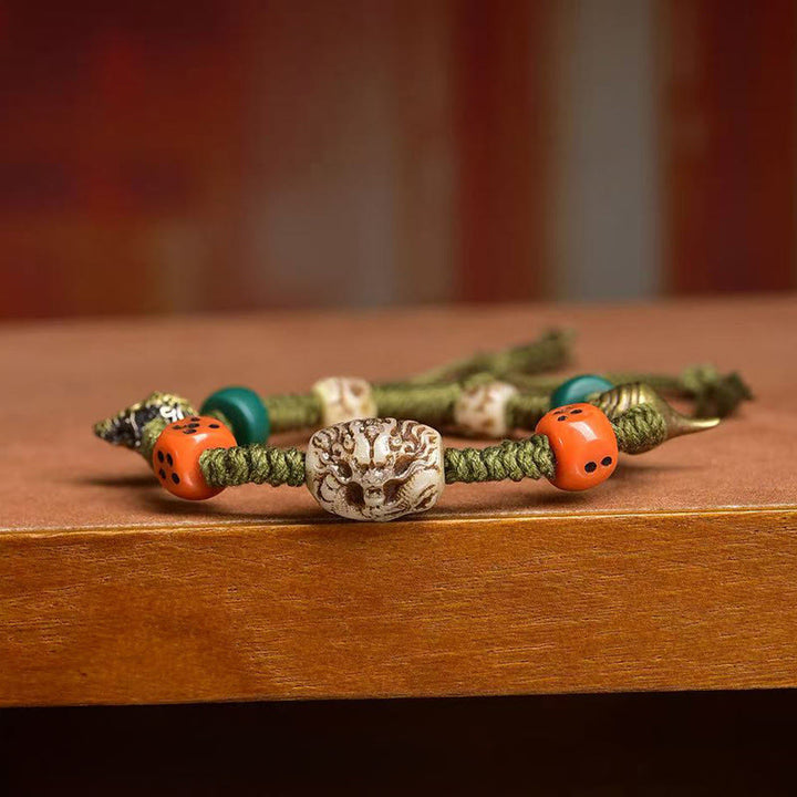 Buddha Stones Handgemaakte Armband met Tibetaanse drakenmotief - image 3