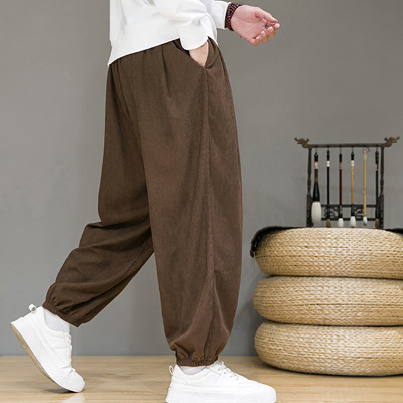 Buddha Stones Commute Plain heren thermische fleecegevoerde enkellange broek met Zakken - image 19