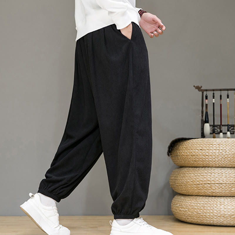 Buddha Stones Commute Plain heren thermische fleecegevoerde enkellange broek met Zakken - image 12