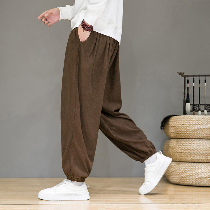 Buddha Stones Commute Plain heren thermische fleecegevoerde enkellange broek met Zakken - image 18