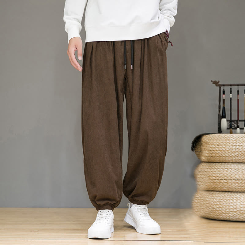 Buddha Stones Commute Plain heren thermische fleecegevoerde enkellange broek met Zakken - Zadelbruin - US/UK/AU46, EU56 (5XL) - image 16
