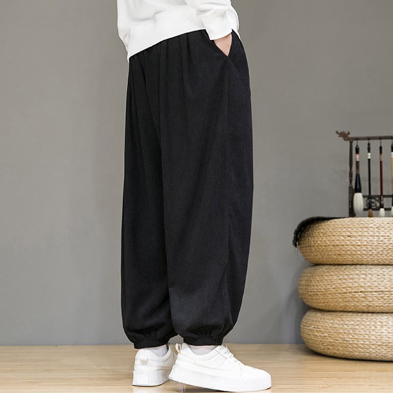 Buddha Stones Commute Plain heren thermische fleecegevoerde enkellange broek met Zakken - image 10