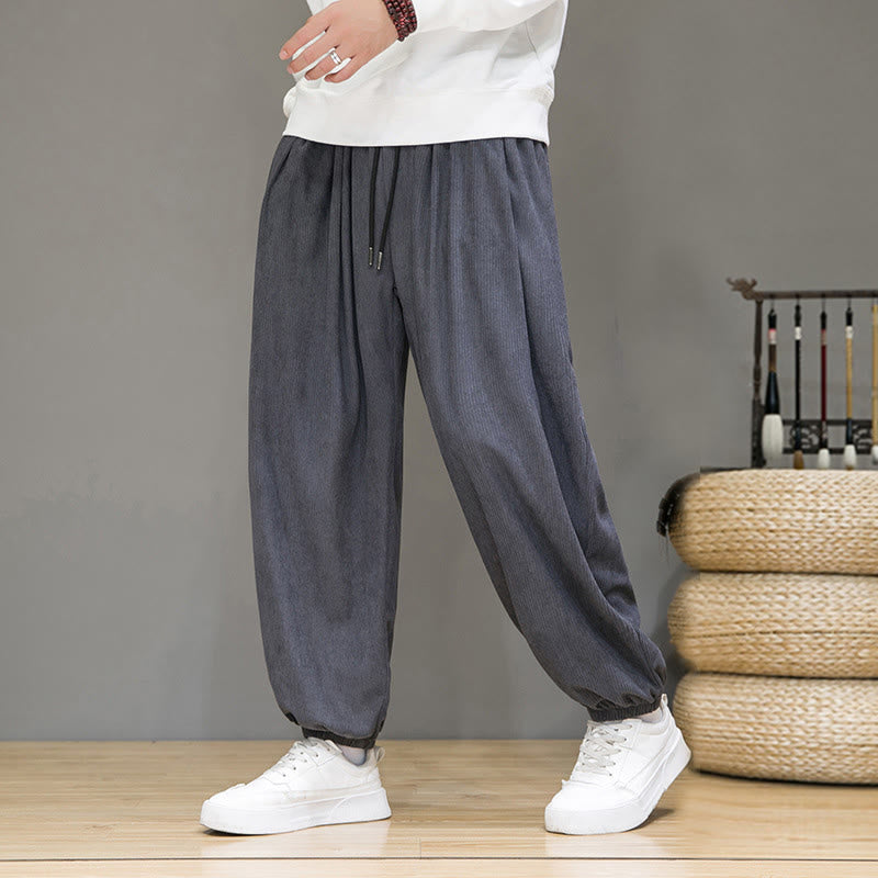 Buddha Stones Commute Plain heren thermische fleecegevoerde enkellange broek met Zakken - image 3