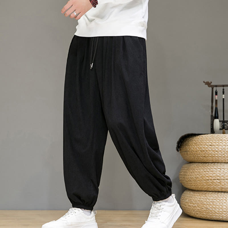 Buddha Stones Commute Plain heren thermische fleecegevoerde enkellange broek met Zakken - image 13