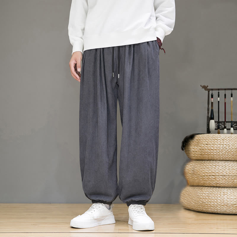 Buddha Stones Commute Plain heren thermische fleecegevoerde enkellange broek met Zakken - image 1