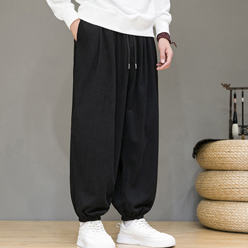 Buddha Stones Commute Plain heren thermische fleecegevoerde enkellange broek met Zakken - image 9