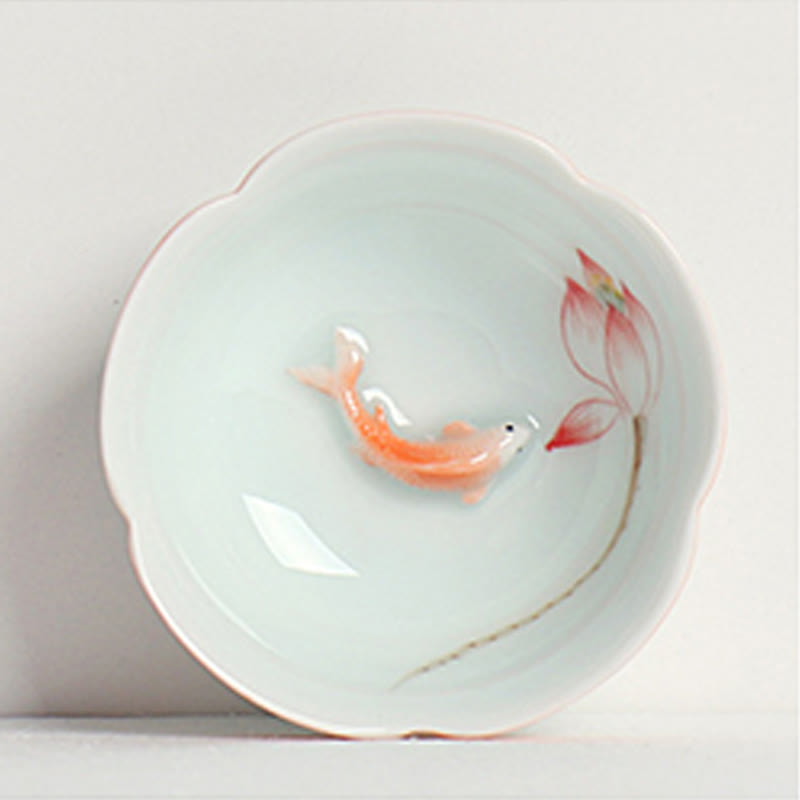 Buddha Stones Koi-vis Lotus Hand Theekopje Kung Fu Theekopje - image 1
