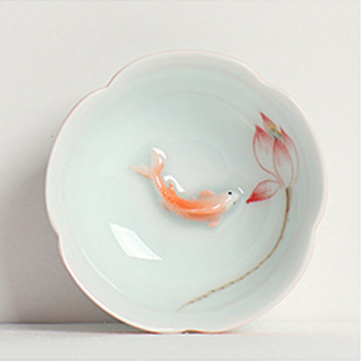 Buddha Stones Koi-vis Lotus Hand Theekopje Kung Fu Theekopje - image 1