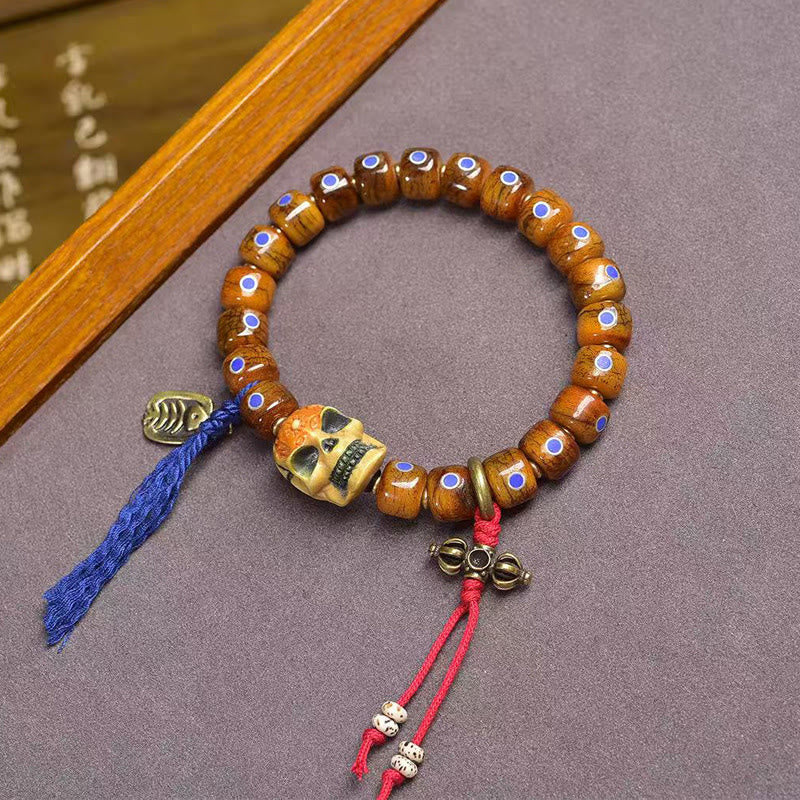 Buddha Stones Tibetaanse bottenkralen De Heer van het Lijkenbos Armband ter bescherming tegen boze geesten - image 1