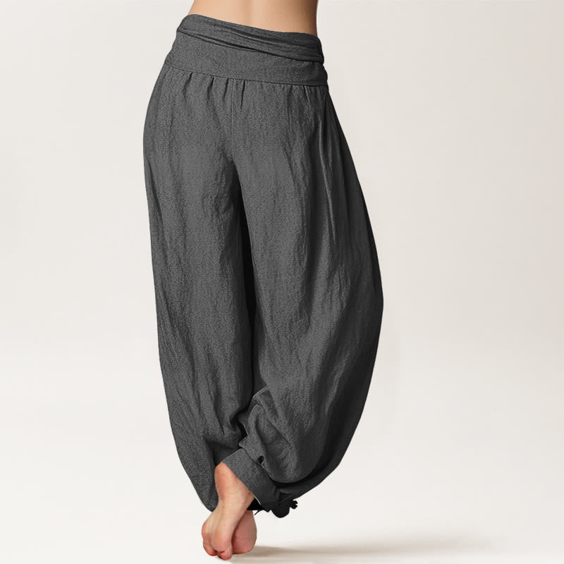 Buddha Stones Dames harembroek van 100% Cotton katoen met elastische Taille en Lotus Unalome-symboolpatroon - image 12