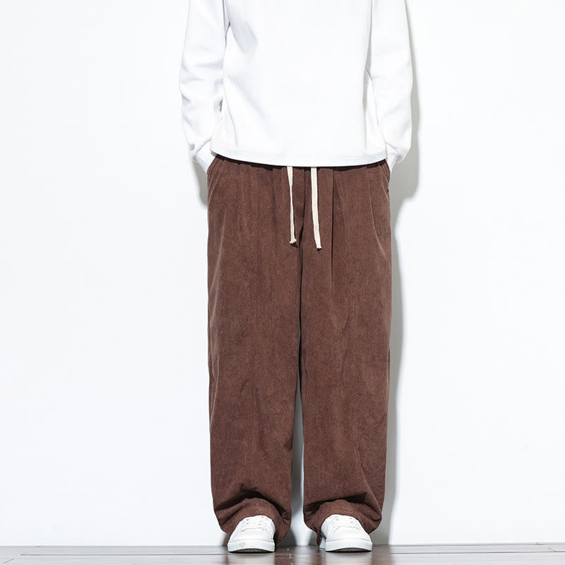 Buddha Stones Effen heren harembroek van puur corduroy met Zakken. - Sienna - US/UK/AU46, EU56 (5XL) - image 31