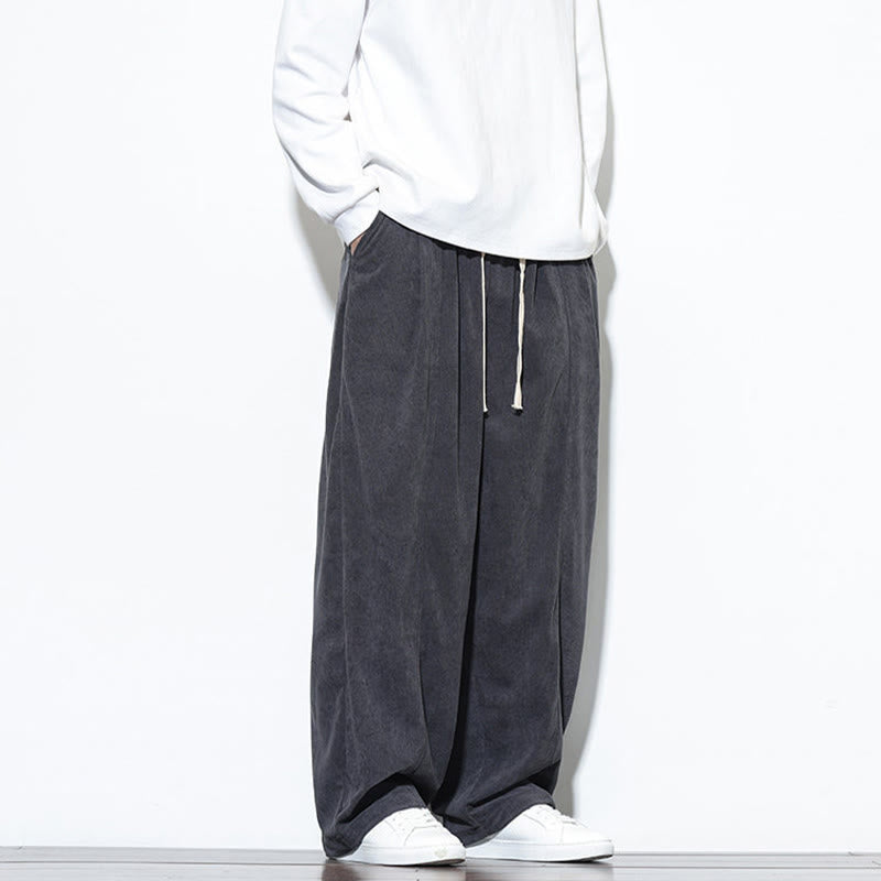 Buddha Stones Effen heren harembroek van puur corduroy met Zakken. - image 18