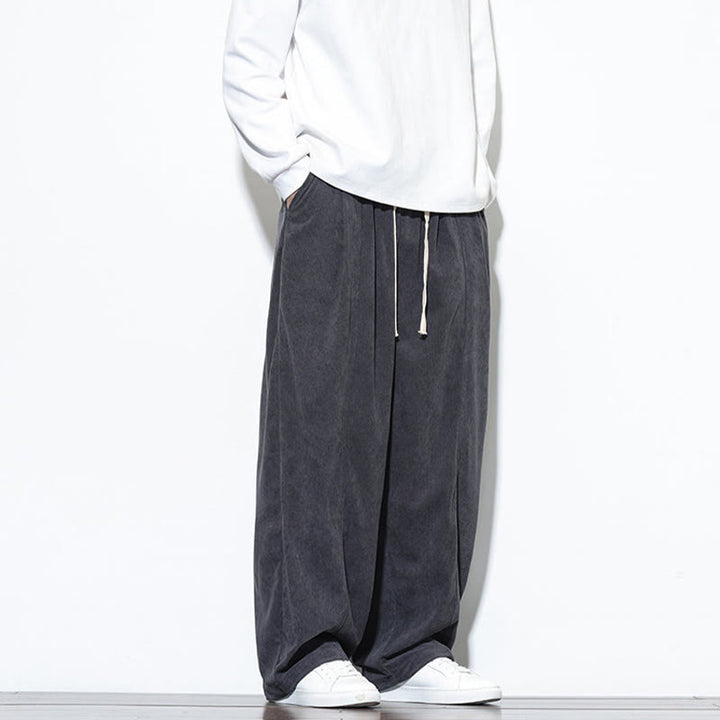 Buddha Stones Effen heren harembroek van puur corduroy met Zakken. - image 18
