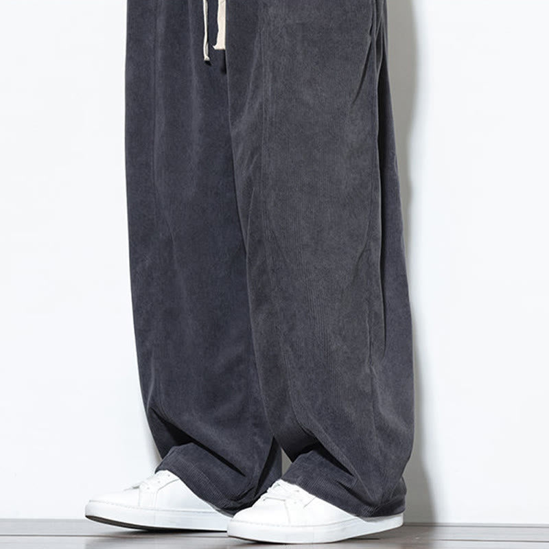 Buddha Stones Effen heren harembroek van puur corduroy met Zakken. - image 22